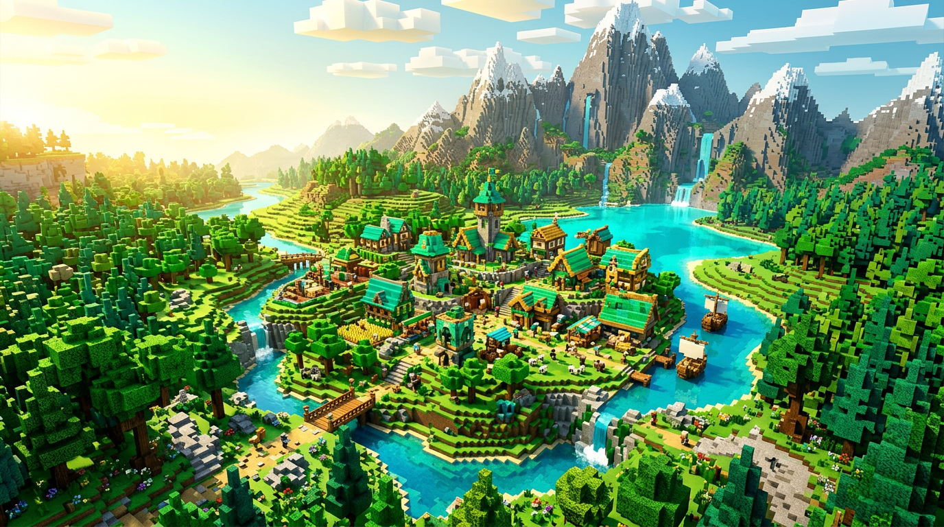 Minecraft game artwork